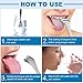 Tongue Cleaner Set for Fresh Breath - 2 Pieces Stainless Steel Tongue Scraper for Oral Hygiene Care and Cure Bad Breath with 3 Pieces Scraper Cleaning Tablet