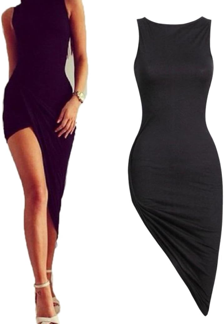Party Dress, Quistal Sexy Women Sleeveless Bandage Bodycon Evening Party Cocktail Long Maxi Dresses (L, Black)