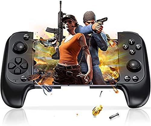 Darshion Mobile Controller for PUBG, Telescopic Mobile Android &amp Game Controller Trigger Gamepad, Compatible with Bluetooth
