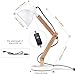 MUTUW Wooden Swing Arm Desk Lamp, e26 e27 LED Bulb Lamp, 40W, Metal Wooden, Perfect for Reading Study Work Office, White