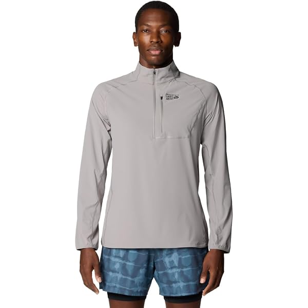 Mountain Hardwear Men's Sunshield Half Zip, Glacial, X-Large at