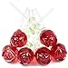 ​Home Essentials Lifelike Glass Roses Bouquet Red,6 Roses,12 inch