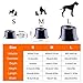 Super Design Elevated Dog Bowl Raised Dog Feeder for Food and Water, Non Spill Edges & Non Skid Sturdy Melamine Stand, Reduce Neck Stress, Less Regurgitating and Vomiting Black