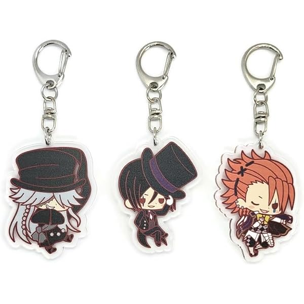 SAKAMI - Black Butler - Ciel Motive A - Metall-Keychain, Schlüsselanhänger - 12 cm