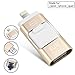 4un iphone USB Flash Drive 64GB,iphone Memory flash drive, External Memory,Lightning Memory Stick for iphone/ipad/ipod/Android/PC (64GB)