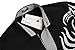 COOFANDY Mens Shirt Fashion & Casual Print Button Down with Turn Down Neck, Black 1, Small, Long Sleeve