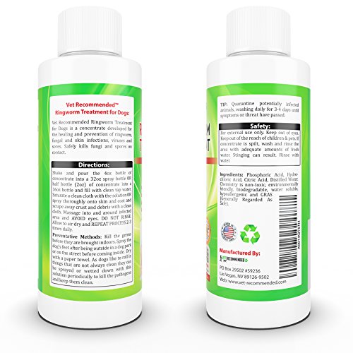 Vet Ringworm Solution for Dogs (4oz/120ml) Concentrate