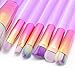 ITME [Upgraded Version] Premium Makeup Brush Set Synthetic Cosmetics Professional Crystal Acryl Handle Brush, Kabuki Foundation Blending Brush Midsummer Night Dream Makeup Brush Kit (10pcs, Pink)