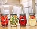Circleware 69052 Owl Mason Jars Drinking Glasses with Metal Lids and Hard Plastic Straws Set of 4, Glassware for Water Beer and Kitchen & Home Decor Dining Beverage Gifts, 15 oz, Clear