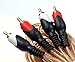 Crystal Clear 25-ft Fully Shielded RCA Premium Audio Cable with Dual Gold Plated RCA Plugs to Dual Gold Plated RCA Plugs for Speakers, Subwoofer, Car Stereo and Other Components