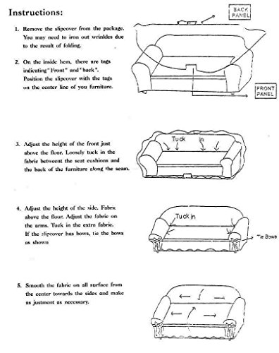 Fancy Collection Sure Fit Stretch Fabric Sofa Slipcover Sofa And Love Seat Covers Solid New #Stella (Light Grey, 3 pc Set) - Thumbnail 3