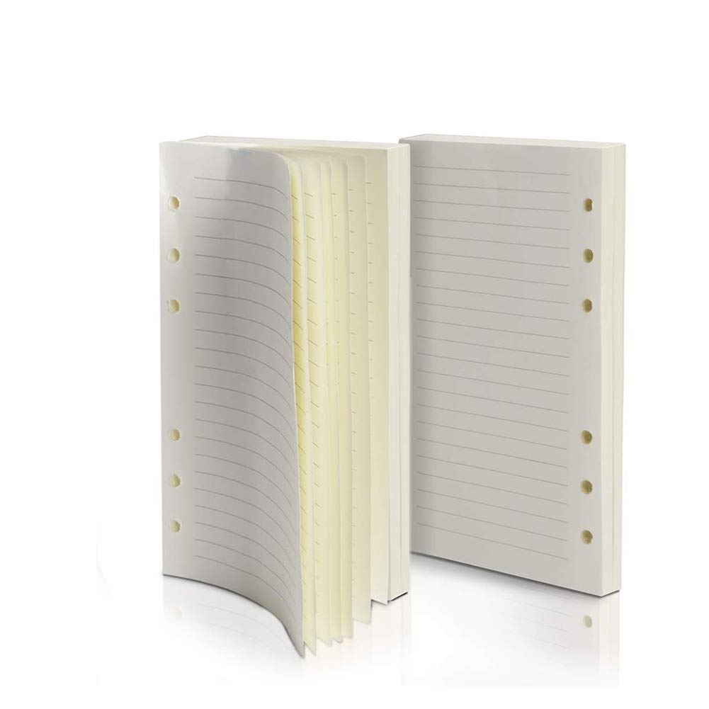 A5 Lined Paper Refill SUNSHINETEK 4 Pack Leather Journal Refills 6 Hole 180 Sheets/360 Pages Notebooks Inserts A5 Refills Inserts for Diary Planner Journals Notebooks(21 * 14.2 cm)