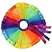 Jastore Girls Layered Rainbow Tutu Skirt Dance Dress Ruffle Tiered Clubwear
