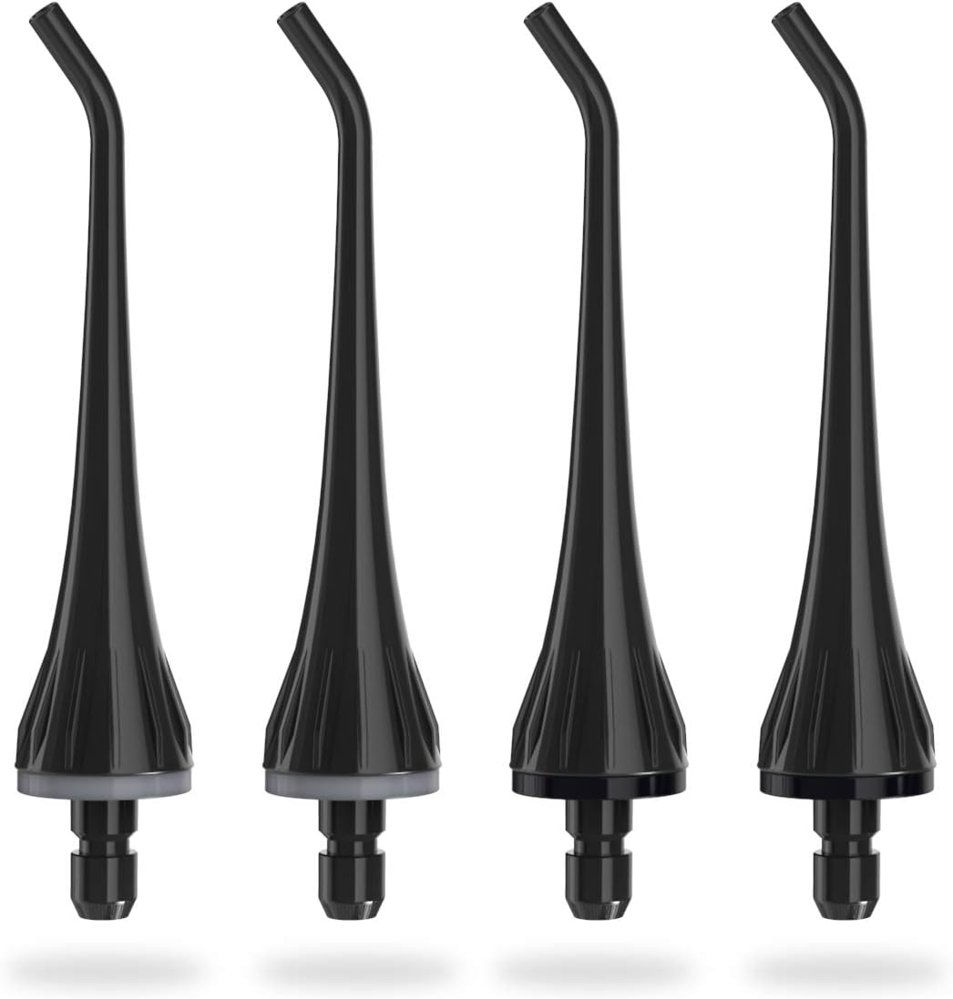 Water Flosser Tips for Teeh, Fairywill Water Flosser Tip REPLC 4 Pcs, for 300ML Cordless Portable Electric Water Flosser, Family Water Flosser REPLC Tip, Waterproof,Eco-Friendly Durable ABS Material