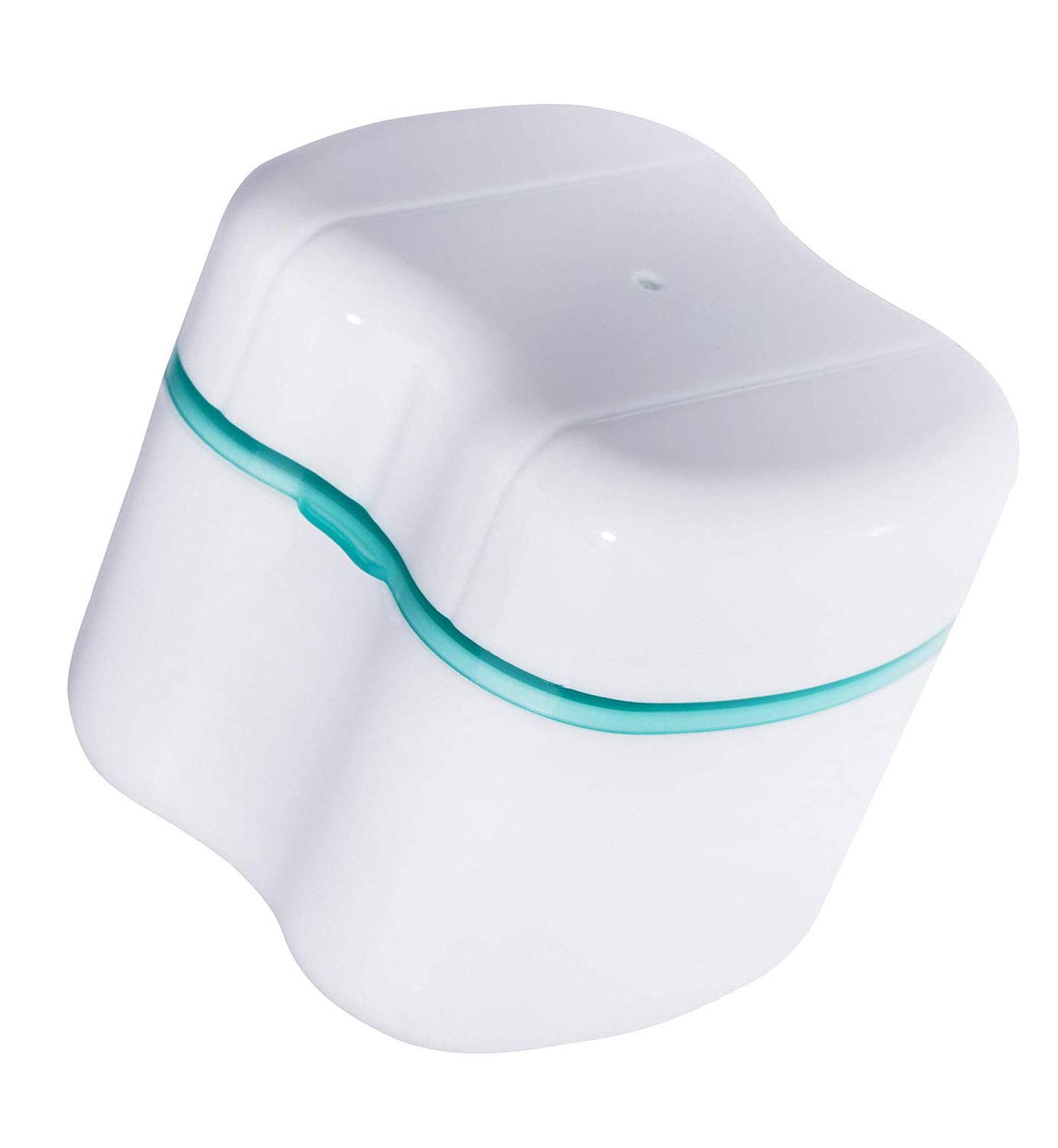 Scotte Denture Case, Dentures Box, Denture Brush Retainer Case, Denture Cups Bath, Dentures Container with Basket Denture Holder for Travel, Retainer Cleaning Case (Green) : Beauty