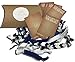 Jeune Marie 12 Pack Blue Ribbon Hair Ties KIT No Crease Elastics Handtied Ouchless Ponytail Holders Hair Band Bracelet Favors for Bachelorette Parties, Bridal Showers, and More! (12 Pack, Blue)