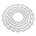 Whitelotous Cutting Dies Cut Dies Stencil Metal Template Mould for DIY Scrapbook Album Paper Card (5 pcs Circles)