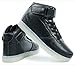 ToLFE Women Men High Top USB Charging LED Glow Shoes Flashing Sneakers Black Black 8 B(M) US