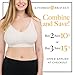 Kindred Bravely Simply Sublime Seamless Nursing Bra for Breastfeeding | Wireless Maternity Bra (Ivory with Pink Trim, Large)