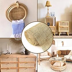 24" Width Square Rattan Cane Webbing Roll 9 Feet