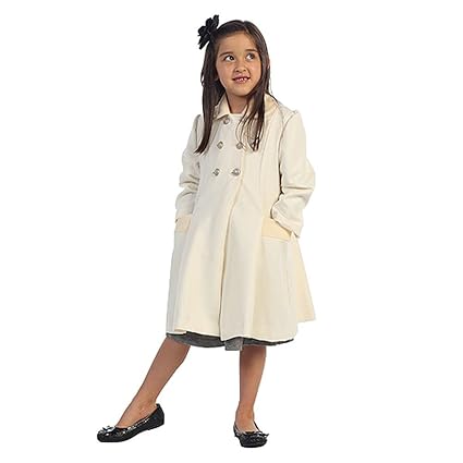 coats toddler dress coat angels garment breasted double ivory 2t clothing