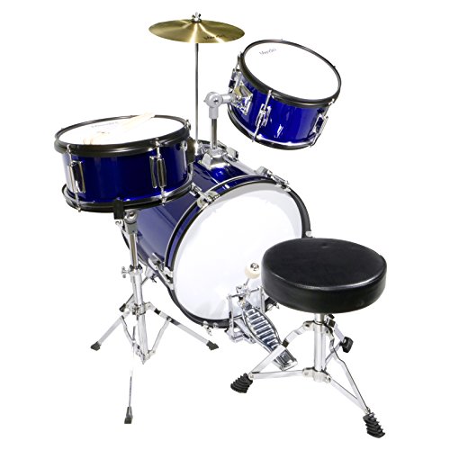 Mendini By Cecilio Drum Set 3Piece Kids Drum Set (16"), Includes
