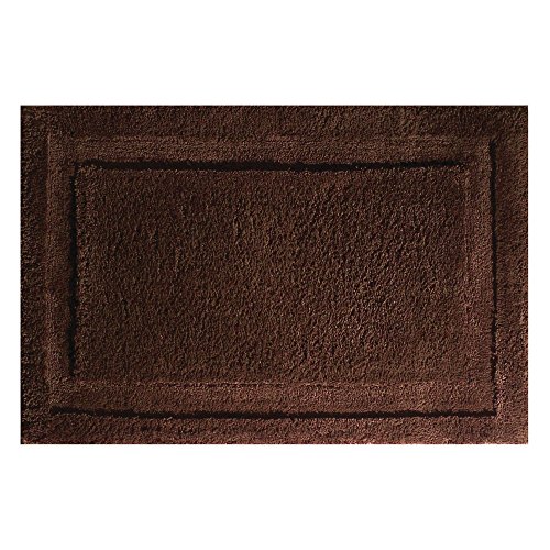 Machine Washable Set Of 3 Includes Plush Non Slip Rectangular Accent Rug Mats Mdesign Soft Microfiber Polyester Spa Rugs For Bathroom Vanity Water Absorbent Chocolate Brown Tub Shower Area Rug Sets