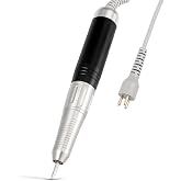 Nail Drill Handpiece Compatible with KUPA KP55, KP60, KP5000, UP-200, 30,000RPM Professional Nail Drill Handle Replacement 3 Pins for Manicure Art Tool, Low Noise and Smooth (Only Handpiece)