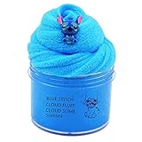 FAN-Lab Newest Blue Stitch Fluff Cloud Slime, Super Soft and Non-Sticky (8oz 200ML)