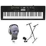 Casio CTK2400 PPK 61-Key Portable Keyboard Package with Samson HP30 Headphones, Stand and Power Supply