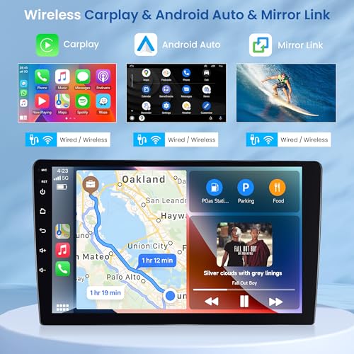 Rimoody 6G+128G 8 Core Android Car Radio for Mercedes Benz ML GL W164 ML350 ML500 GL320 X164 ML280 GL350, 9 Inch Car Radio Wireless Carplay Android Car Mirror Link Bluetooth FM/RDS/EQ/DSP WiFi GPS