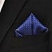 SHLAX&WING Navy Dots Pocket Square for Men Silk Business Handkerchief New