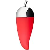 Alessi JHT02 Piccantino - Chili scruncher in silicon rubber, red and 18/10 stainless steel mirror polished.