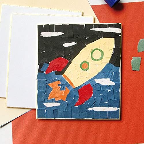 Amazon かみもん 貼り絵キット おきがえシリーズ 幼稚園 小学校低学年向け 4パターンの見本とカーボン紙と色紙のセット Bara5 和紙 文房具 オフィス用品