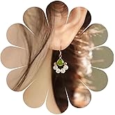 Aneneiceera Vintage Jade Pearl Dangle Earrings Gold Round Jade Earrings Small Pearl Hoop Drop Earrings Tiny Cluster Pearl Earrings Jewelry for Women