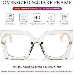 AIEYEZO Oversized Blue Light Glasses for