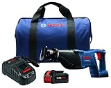 Bosch CRS180-B14 18V 1-1/8" Reciprocating Saw Kit with CORE18V Battery, Blue