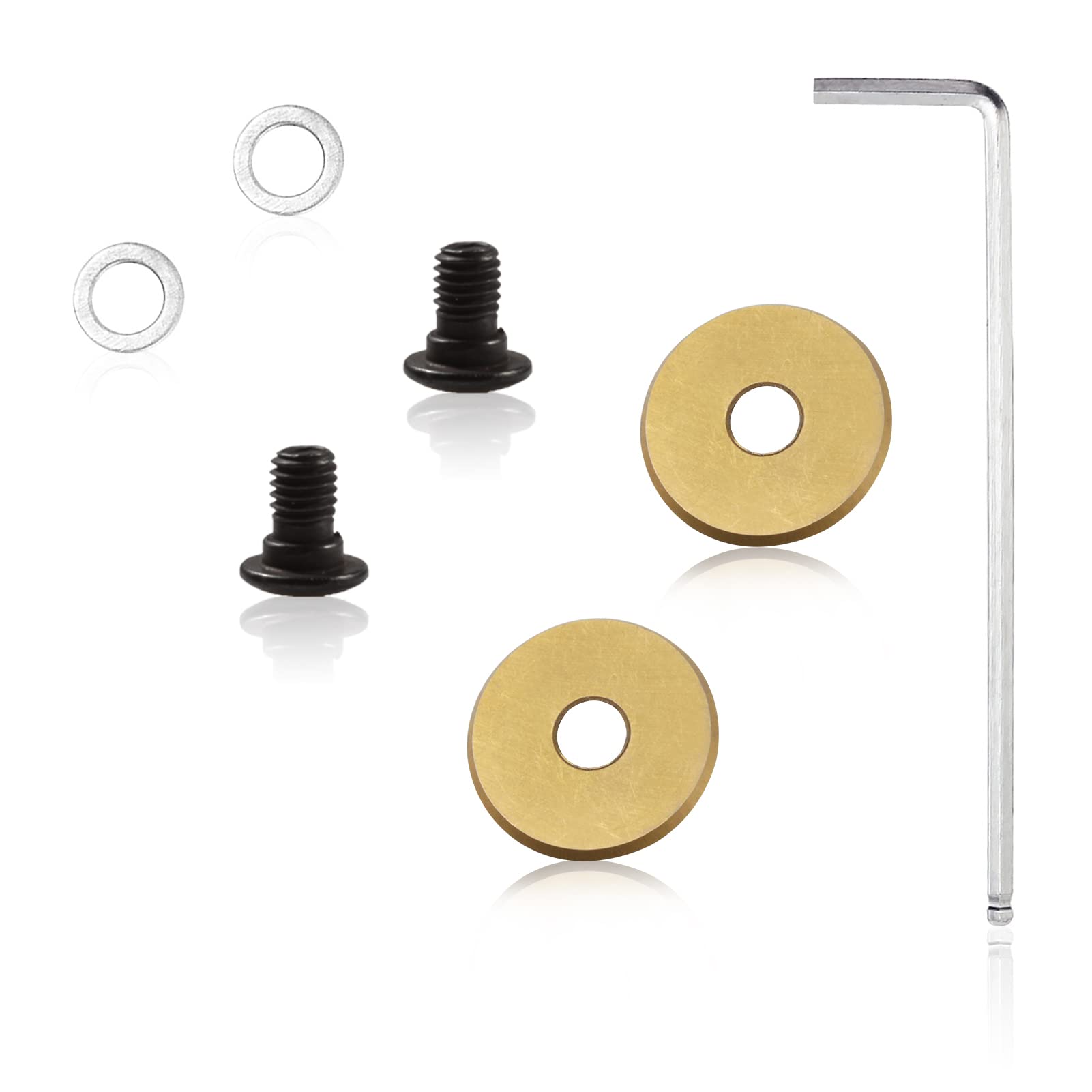 LEONTOOL 2 Pcs Tile Cutter Replacement Cutting Wheel 7/8 Inch with 1 Pcs Allen Wrench Heavy Duty Glass Mosaic Cutter Kit Titanium Coated Carbide Cutting Wheel for Cutters & Pliers