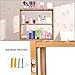 HBlife Bamboo 3-Tier Shelf Rack Utility Storage Organizing Plant Stand Multifunctional Bathroom Kitchen Living Room Holder Wall Mounted