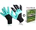 Best Pair Of Garden Genie Gloves By OBM: Heavy-Duty Weatherproof & Breathable Hand Protection For Landscaping Planting Digging Composting & Pruning Thorny Roses-Unisex & One Size-With Right Hand Claws