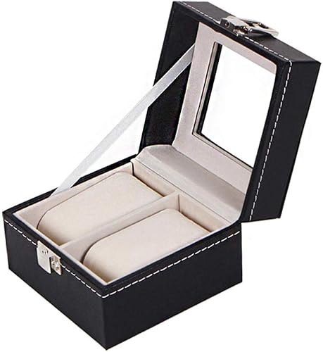 FIONAT Caja para Relojes Caja Joyero 2 Reloj De Cuero Pulsera ...