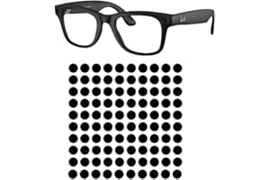 HARLAFOU 100pcs LED Light Blocking Stickers for Ray-Ban Meta Wayfarer/Skyler/Headliner Accessories and RayNeo V3, Blackout Stickers Light Dimming Sticker for Smart Glasses (for Ray-Ban Meta)