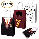 15 Pcs Magical Wizard School Favors Bags For Children Birthday Party Supplies,Dress Up Novelty Decorations