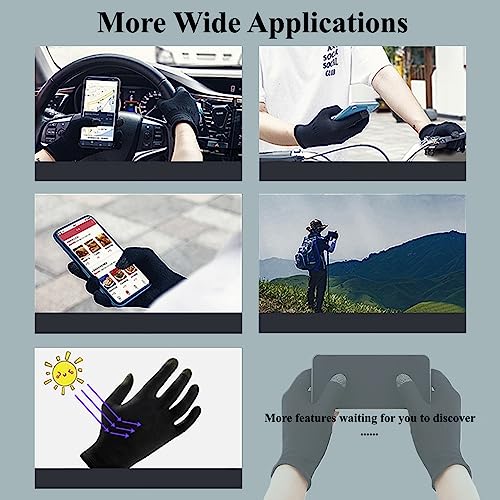 Rakizbe Touchscreen Gloves for Sweaty Hands, UltraThin AntiSweat