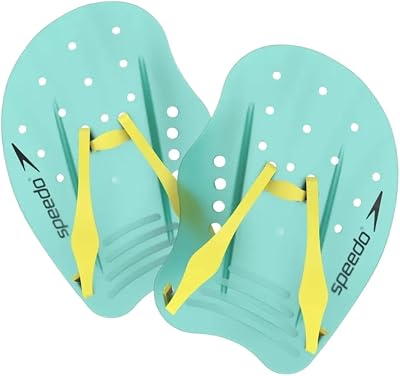 Speedo Tech Paddle Hand Paddles Swimming Training Arctic Glass M