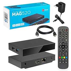 MAG 520 Original Infomir & HB-DIGITAL 4K IPTV Set TOP Box Multimedia Player Internet TV IP Receiver # 4K UHD 60FPS 2160p…