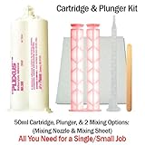 Plexus MA300 All Purpose High Strength 5-minute MMA Adhesive 50ml/1.7oz cartridge (30500) (50ml/1.7oz w/ Hand Plunger)