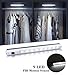 VIBELITE 9 LED Motion Sensing Closet Lights, 2 Pack DIY Stick-on Anywhere Portable 9-LED Wireless Cabinet Night/Stairs/Step Light Bar with 360° Rotated Sensor (Battery Operated) -White