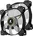 Corsair CO-9050032-WW Air Series SP 120 LED Green High Static Pressure Fan Cooling - twin pack