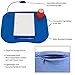 Laptop Lap Desk, Portable with Foam Filled Fleece Cushion, LED Desk Light, Cup Holder-for Homework, Drawing, Reading and More by Lavish Home (Blue)thumb 2